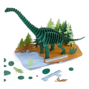 CUPUZ Rompecabezas de papel 3D 3 dinosaurios surtidos_4