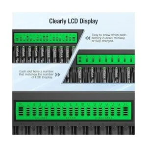 HiQuick 162 Bay Cargador de batería recargable de carga_4