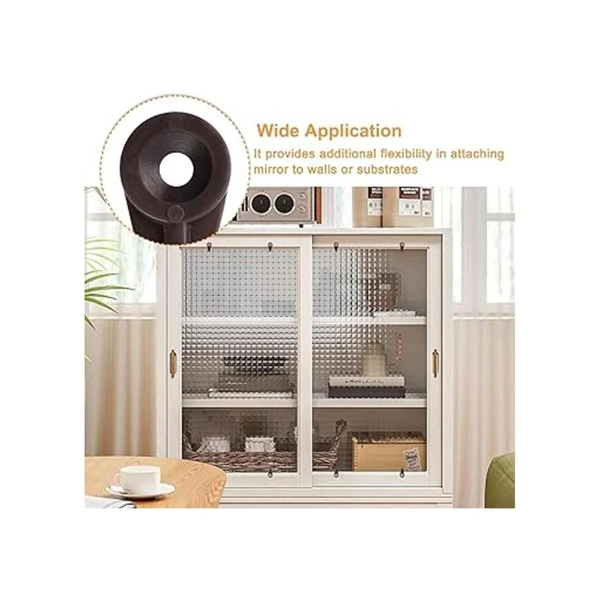 Morobor Kit de 50 clips de retención de vidrio clips de