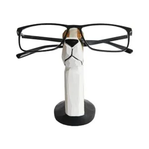 Red Dollar Soporte para anteojos de madera tallada a mano