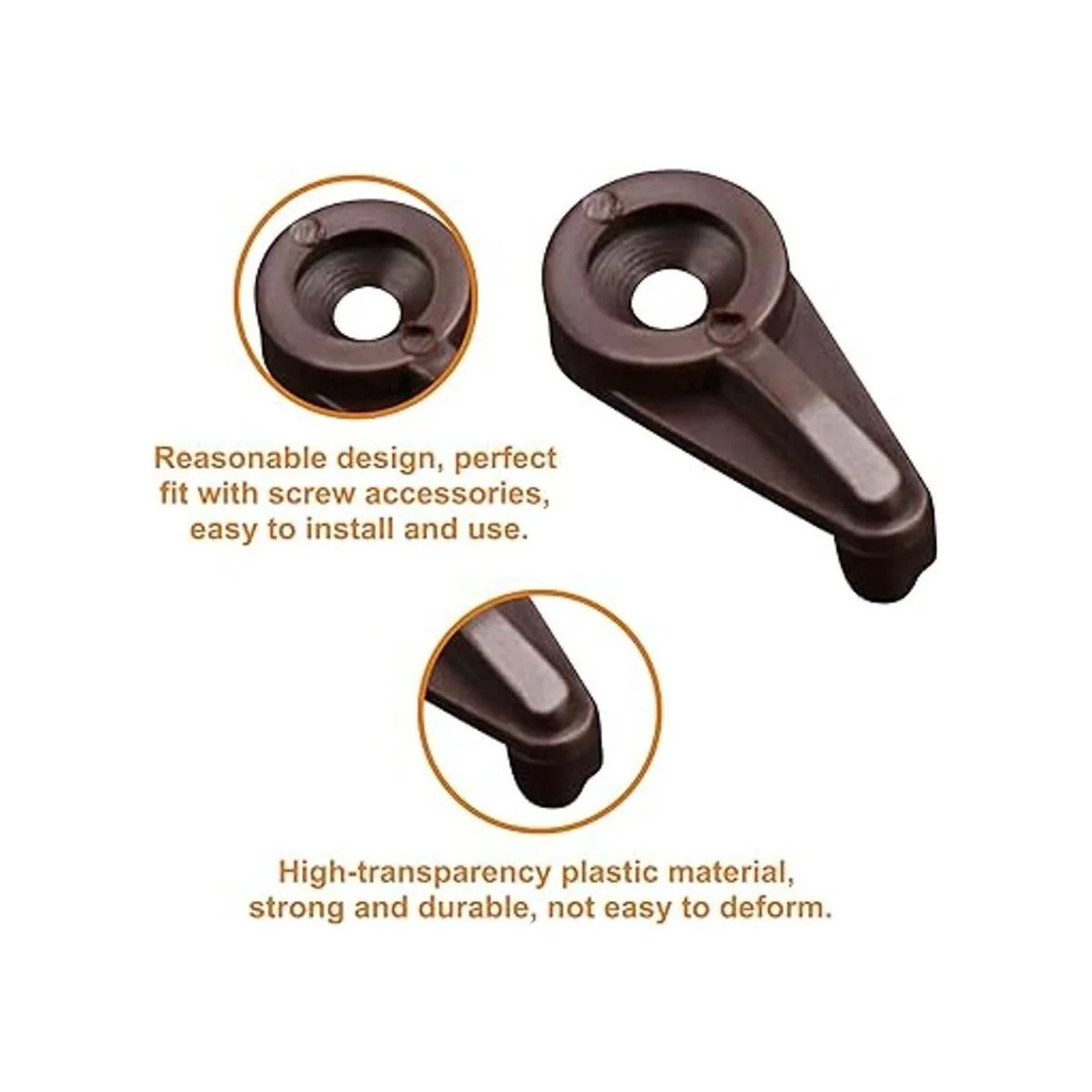 Morobor Kit de 50 clips de retención de vidrio clips de