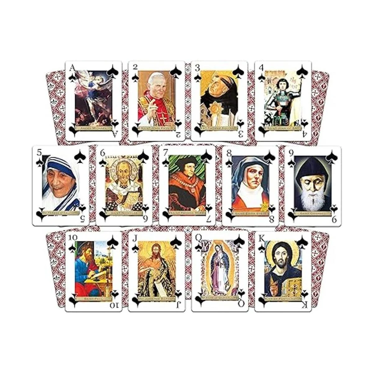 Holy Playing Cards Tarjetas premium con The Saints_3