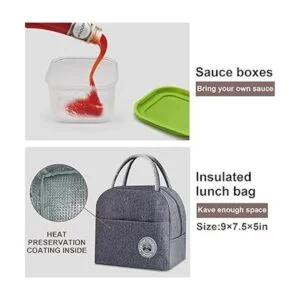 Koccido Kit de lonchera tipo Bentocaja de almuerzo_5