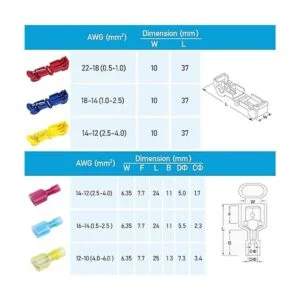 Juego de terminales conectores de cable TTap terminales_6