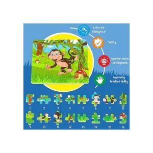 6 paquetes de rompecabezas de madera con animales de_2