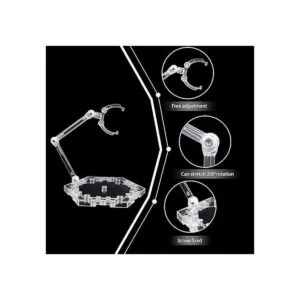 POMER Soporte de figura de acción 5 piezas de soporte de_3