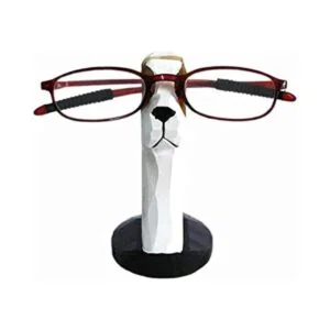 Red Dollar Soporte para anteojos de madera tallada a mano