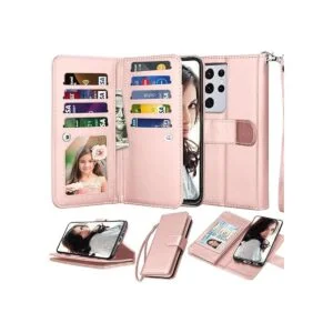 Njjex Funda tipo cartera para Samsung Galaxy S21 Plus 5G_1