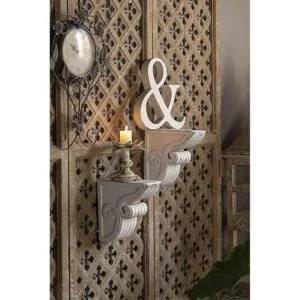 1 par de sujetalibros decorativos de color blanco