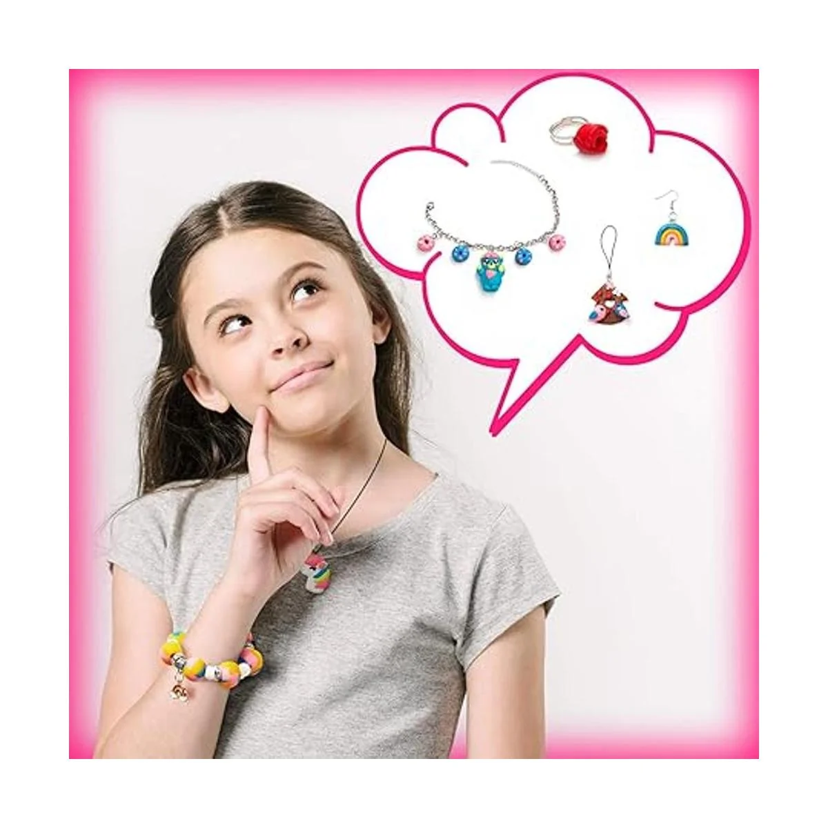 Make Your Own Clay Jewelry Kit de manualidades para hacer_5