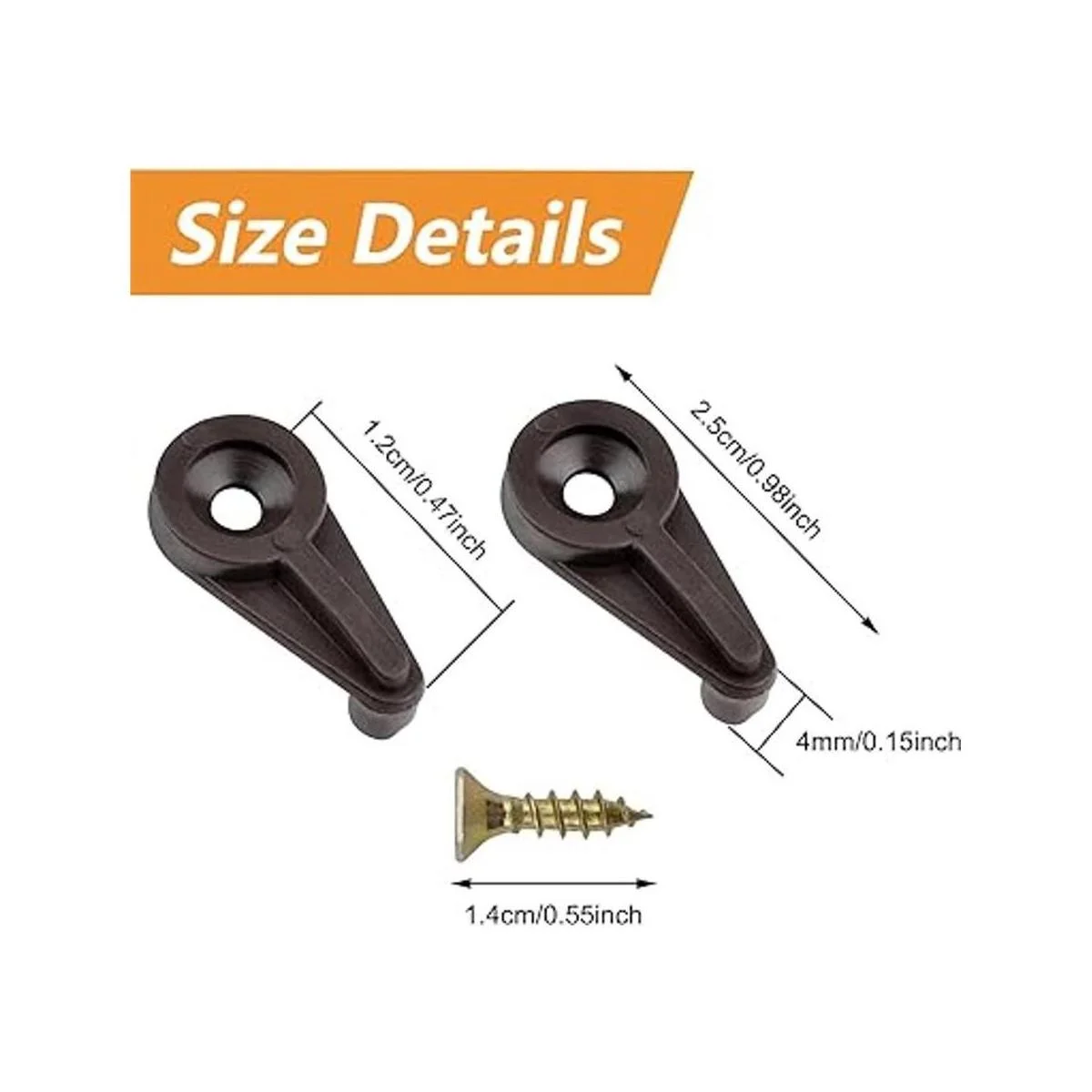 Morobor Kit de 50 clips de retención de vidrio clips de