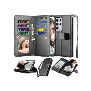 Njjex Funda tipo cartera para Samsung Galaxy S21 5G para_1