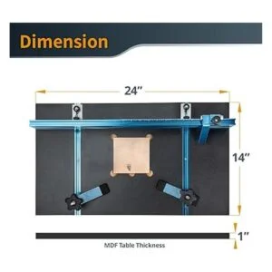 POWERTEC 71539 Mesa de prensa de taladro de 14 x 24