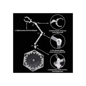 POMER Soporte de figura de acción 5 piezas de soporte de_5