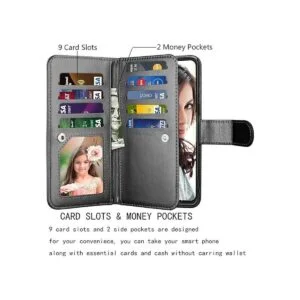 Njjex Funda tipo cartera para Samsung Galaxy S21 5G para_2