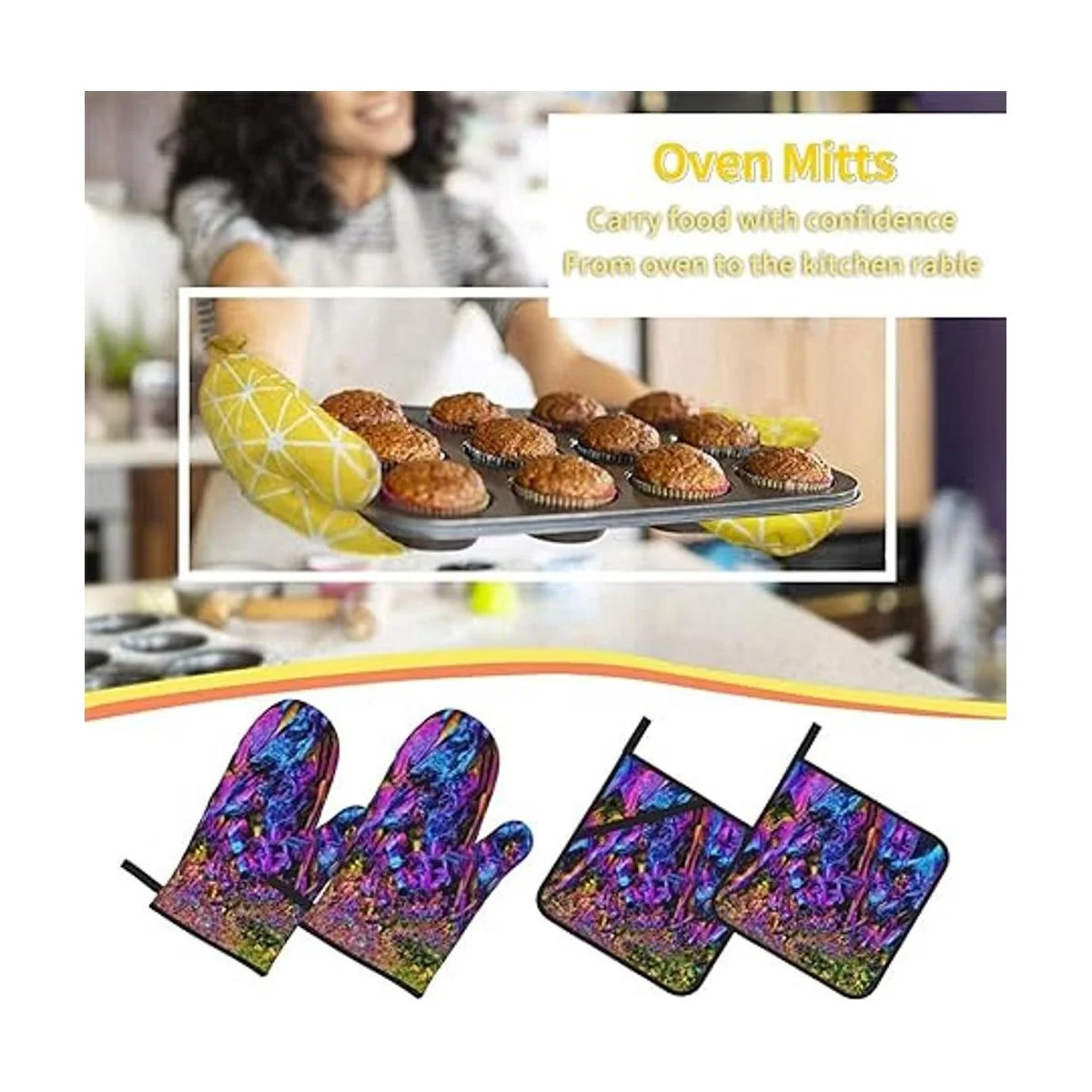 Juego de manoplas y soportes para ollas de cristal de_6