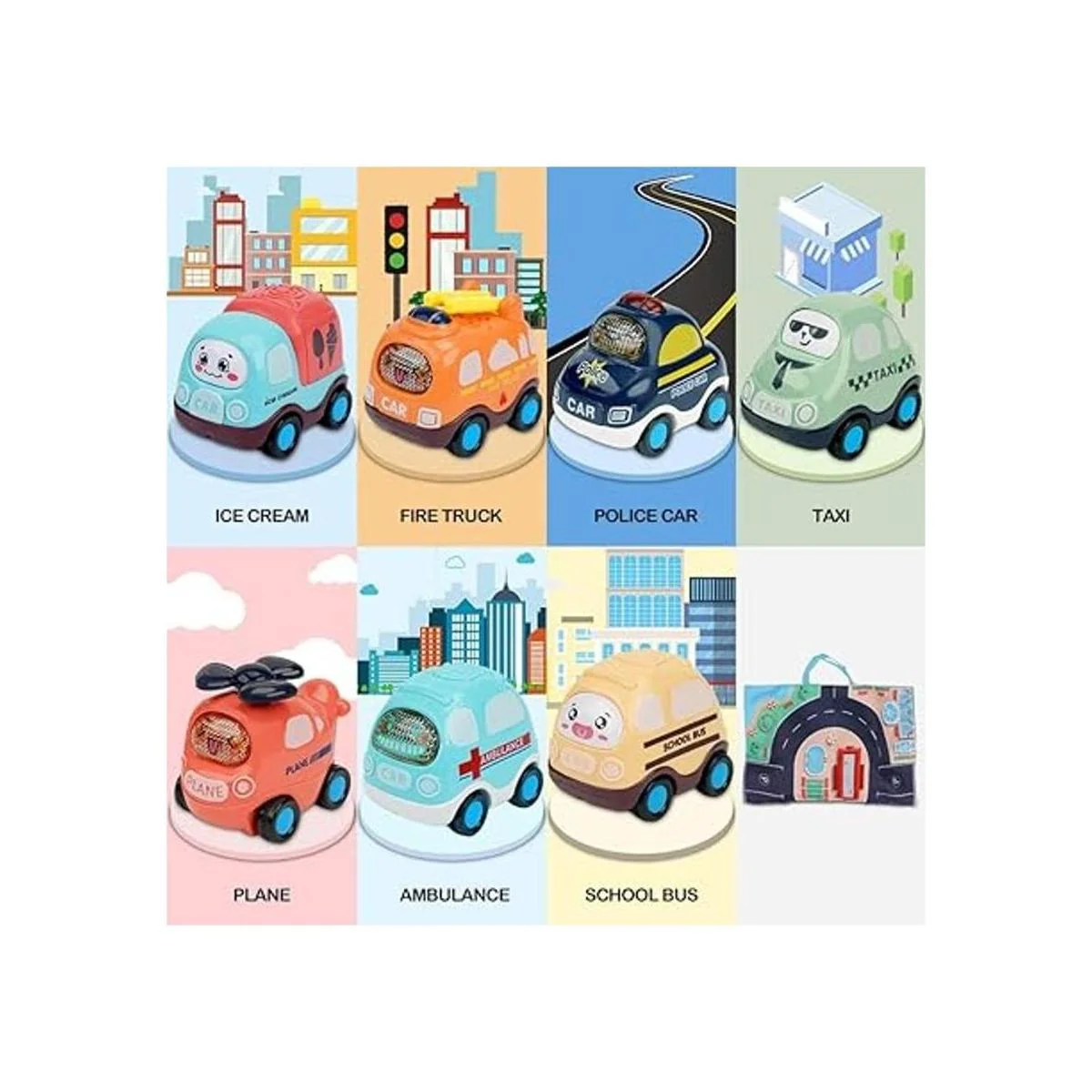 Coches de juguete para bebés para niños de 1 año 7 juegos_2