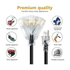 Cable de extensión de 50 pies 123 color negro_3
