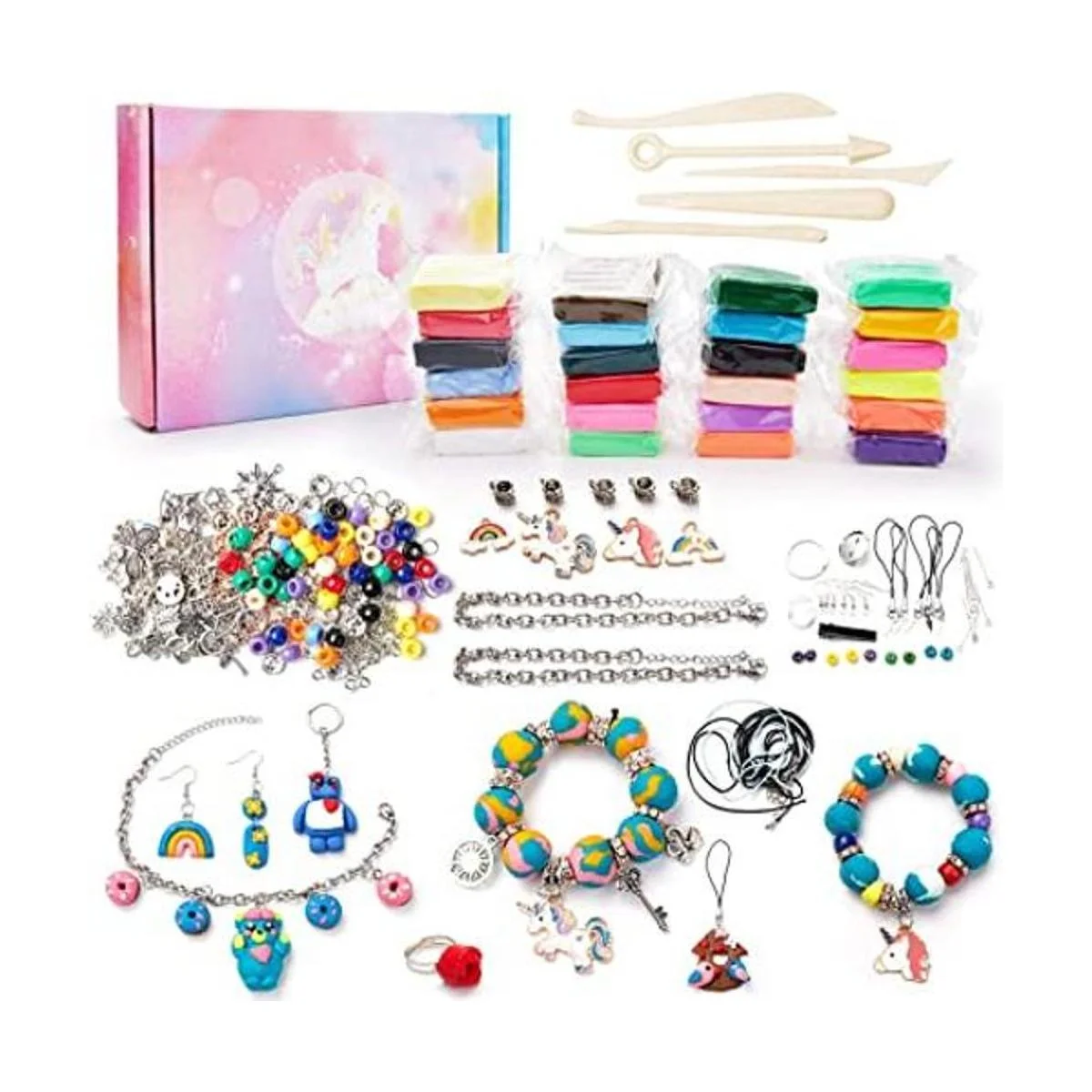 Make Your Own Clay Jewelry Kit de manualidades para hacer_1