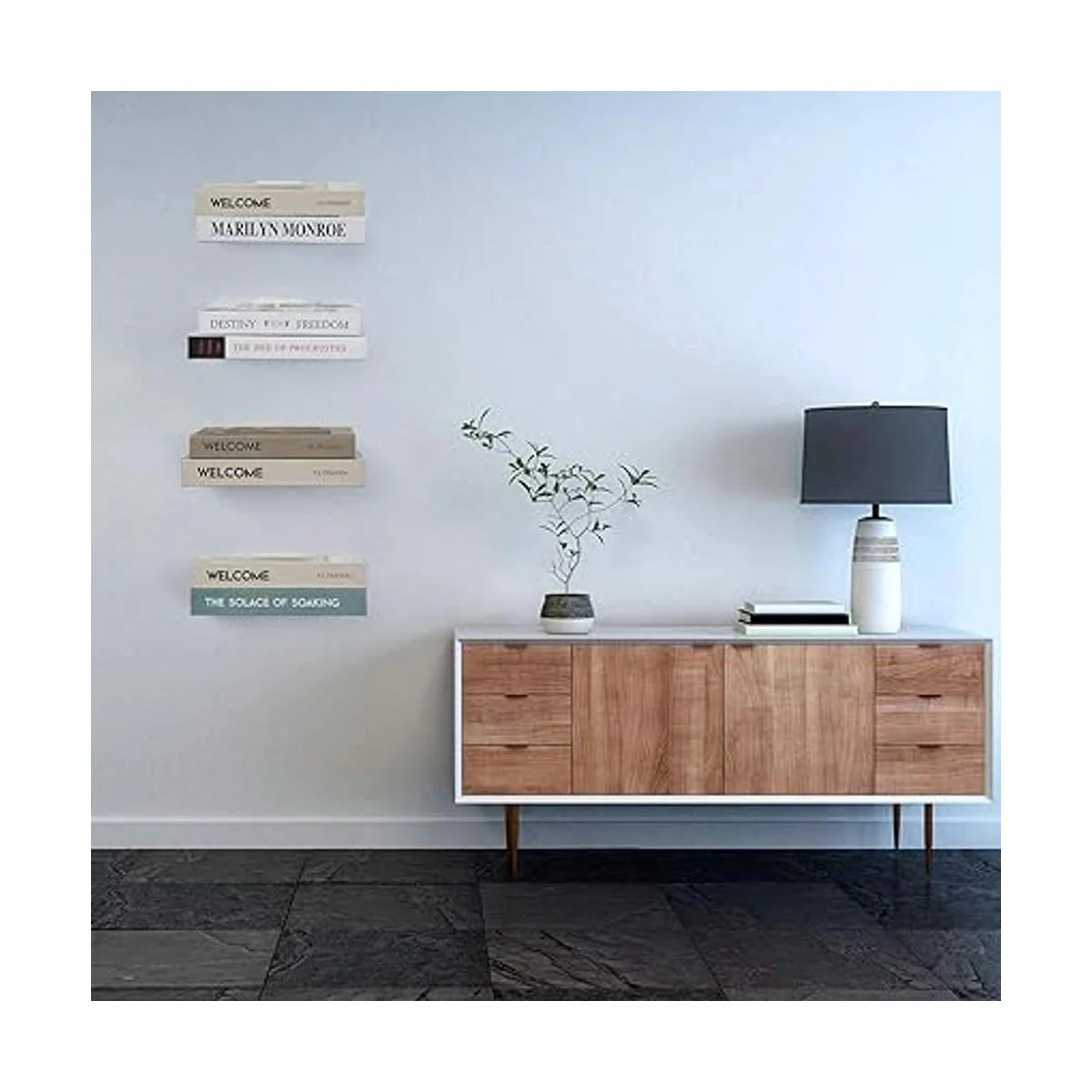 Estantería flotante de hierro estantes flotantes