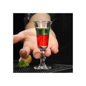 Cordial Vasos de chupito de vidrio sin plomo de 1 onza