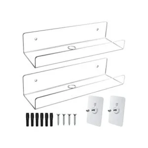 Mocoosy Paquete de 2 estantes de pared flotantes de_1