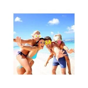 Poptrend Paquete de 7 gafas de fiesta Luau gafas_4