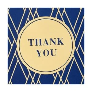 Hallmark Surtido de tarjetas de agradecimiento oro y azul_4