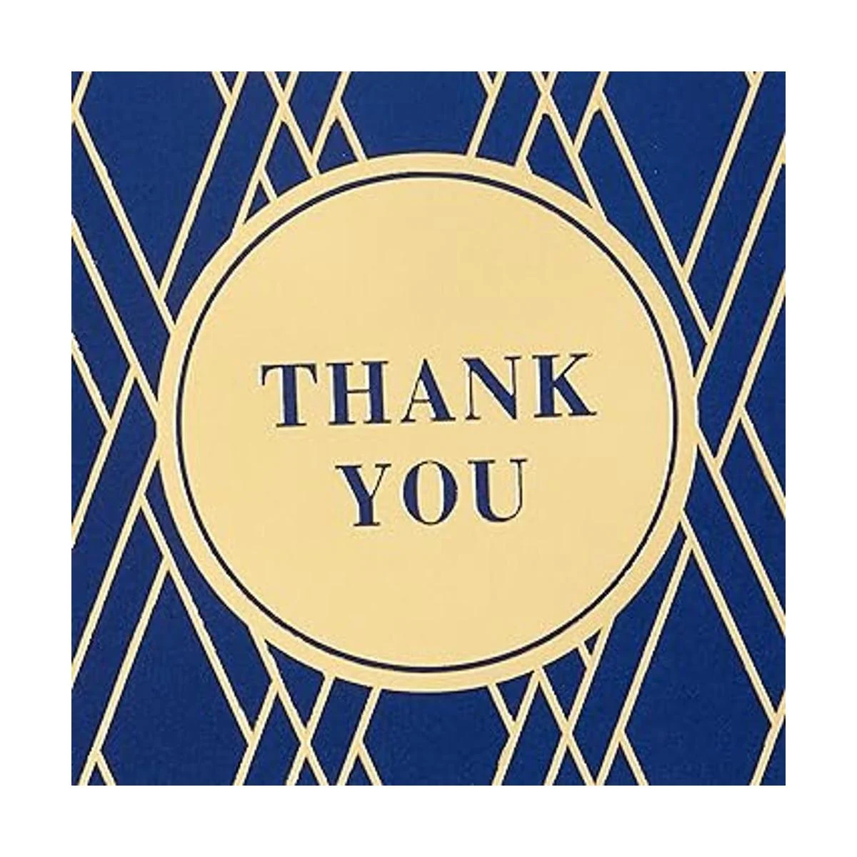 Hallmark Surtido de tarjetas de agradecimiento oro y azul_4