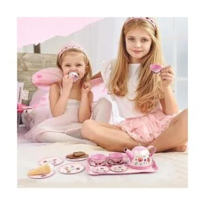DFantiX Juego de té para niños pequeños 15 piezas de té_5