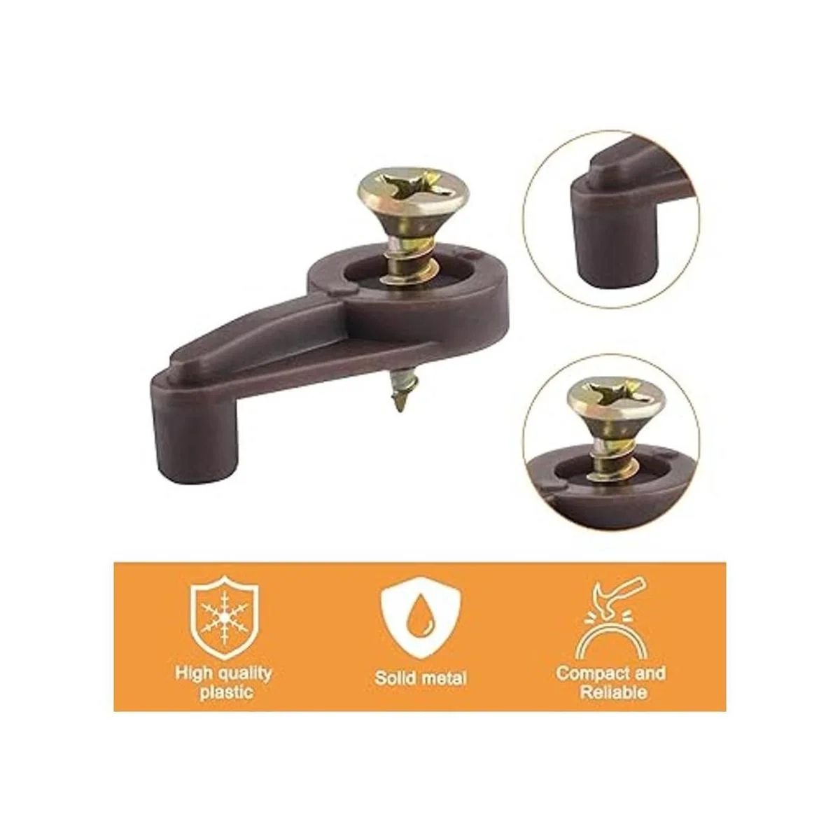 Morobor Kit de 50 clips de retención de vidrio clips de