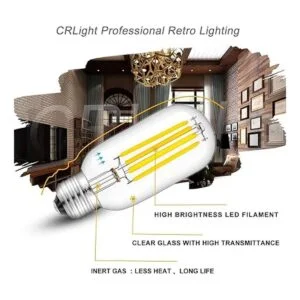 CRLight Bombilla tubular LED de 5 W 4000 K luz diurna_2