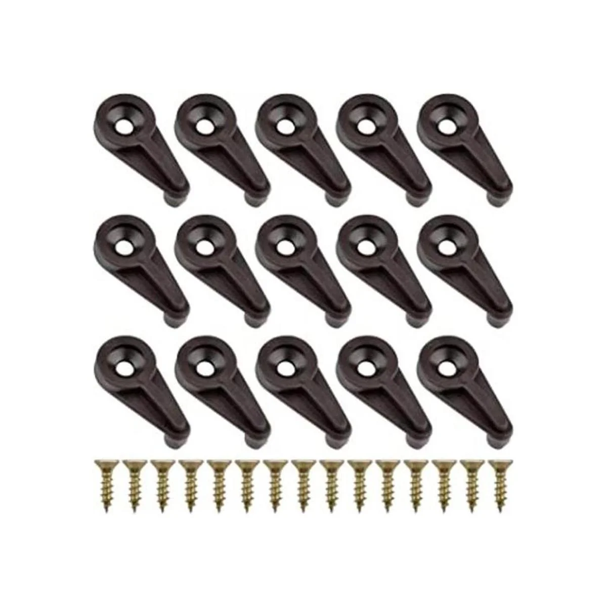 Morobor Kit de 50 clips de retención de vidrio clips de