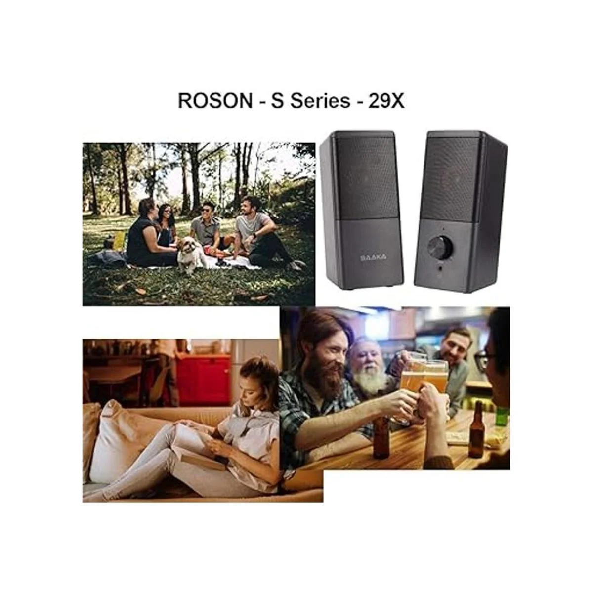 ROSON Altavoz de computadora altavoz de tamaño compacto_5