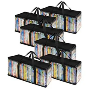 Stock Your Home Bolsas de almacenamiento de DVD juego de
