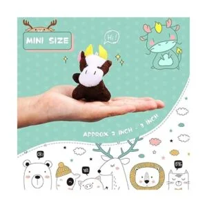 Juego de 42 juguetes de animales de peluche lindo llavero_2