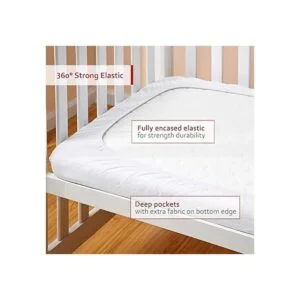 Pack n Play Sábana acolchada de dinosaurio suave y_6