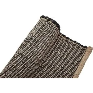 CHARDIN HOME Alfombra larga reversible de yute y algodón_4