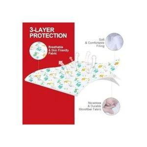 Pack n Play Sábana acolchada de dinosaurio suave y_5