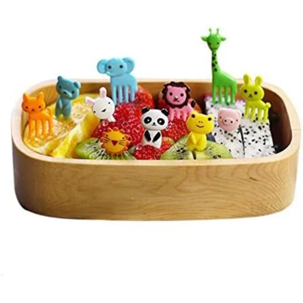 Tegg Alimentos Pick 30 unids lindo animal Bento decoración_5