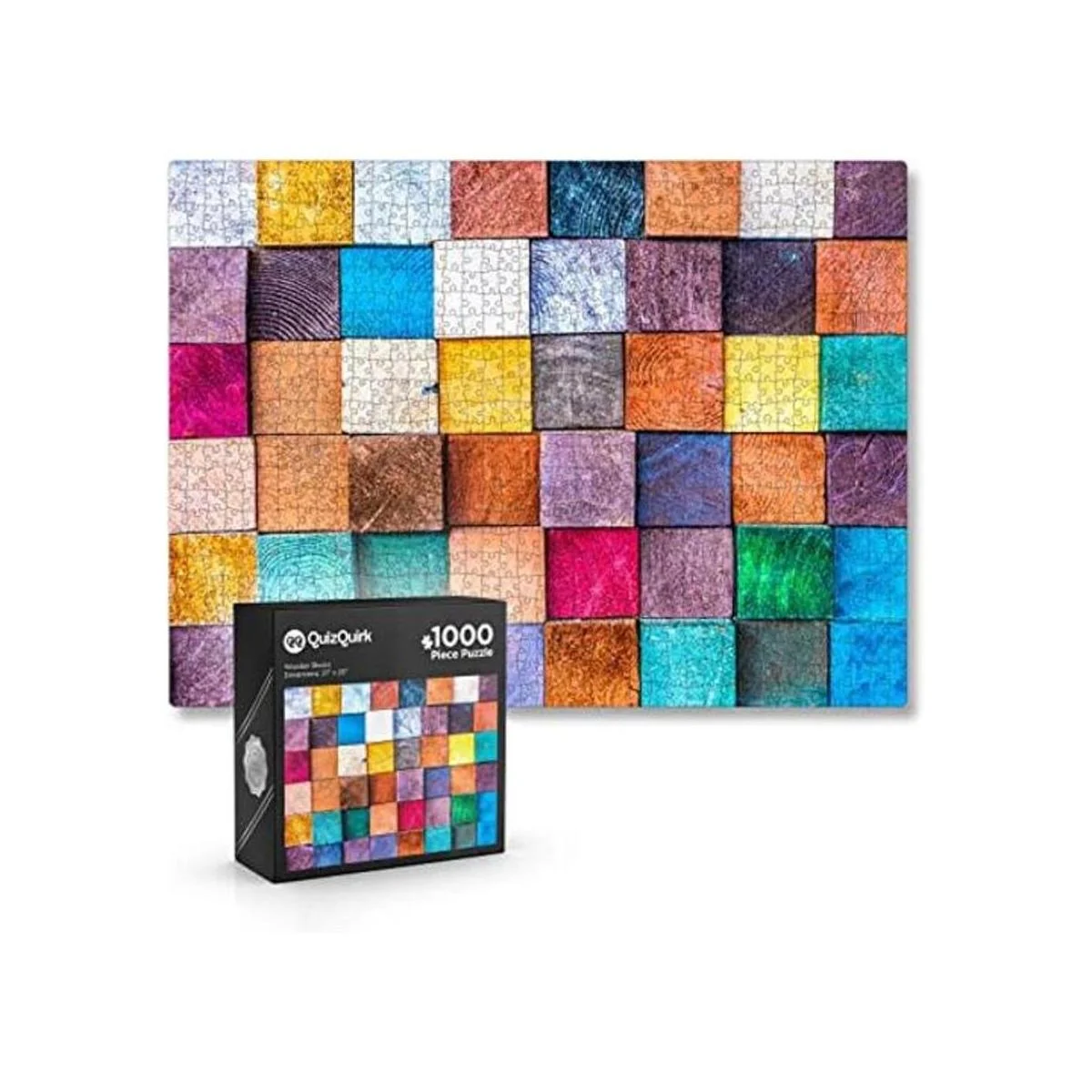 Rompecabezas de 1000 piezas de QuizQuirk bloques de_1