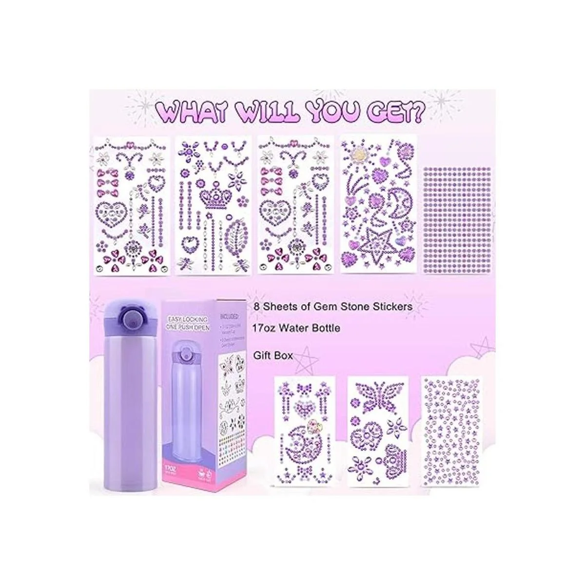 HULASO Para niñas de 7 años decora tus propias botellas_2