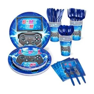 DECORLIFE Suministros de fiesta de videojuegos que sirven_1