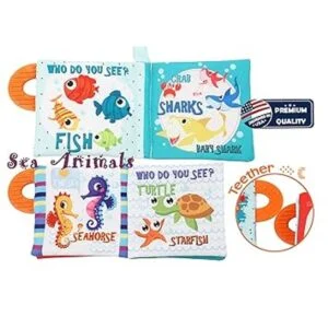 Juego de libros de tela suave para bebés 2Teether 8_3