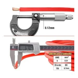 LEIGESAUDIO Kit de cableado de subwoofer de calibre 8 Ture_5