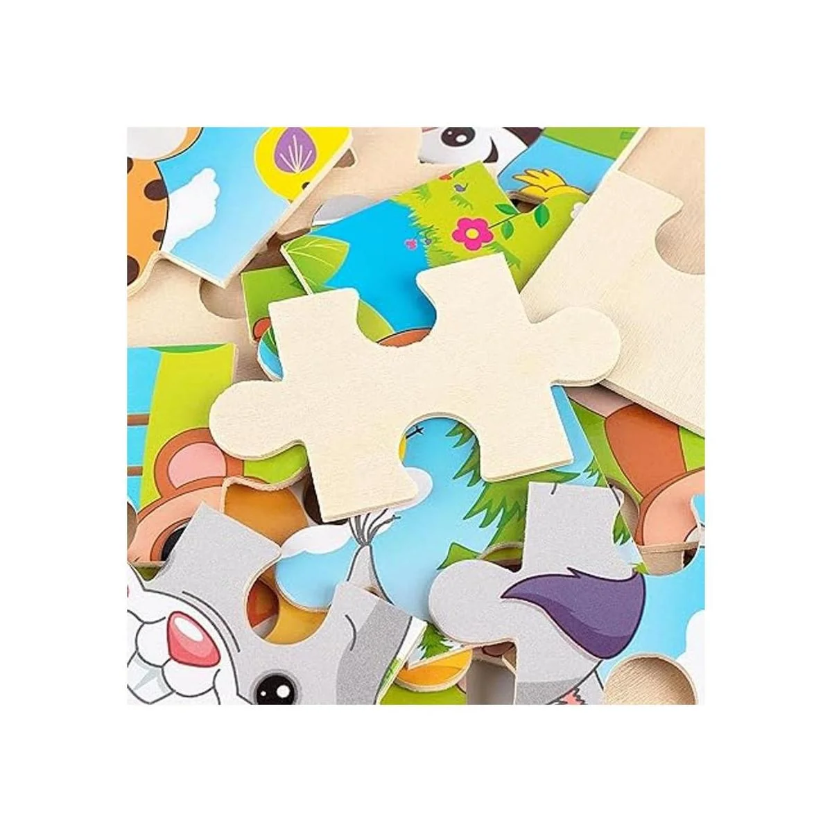 SYNARRY Paquete de 6 rompecabezas de madera para niños de_3