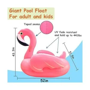 TURNMEON Flotador inflable grande para piscina con asas_2
