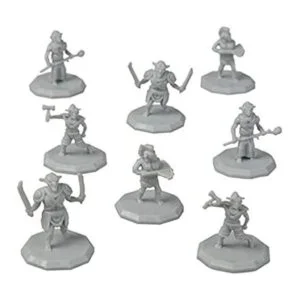 8 mini figuras de fantasía pintables todos los diseños_1