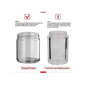 Tarro de visualización de lupa con luz LED tarro de