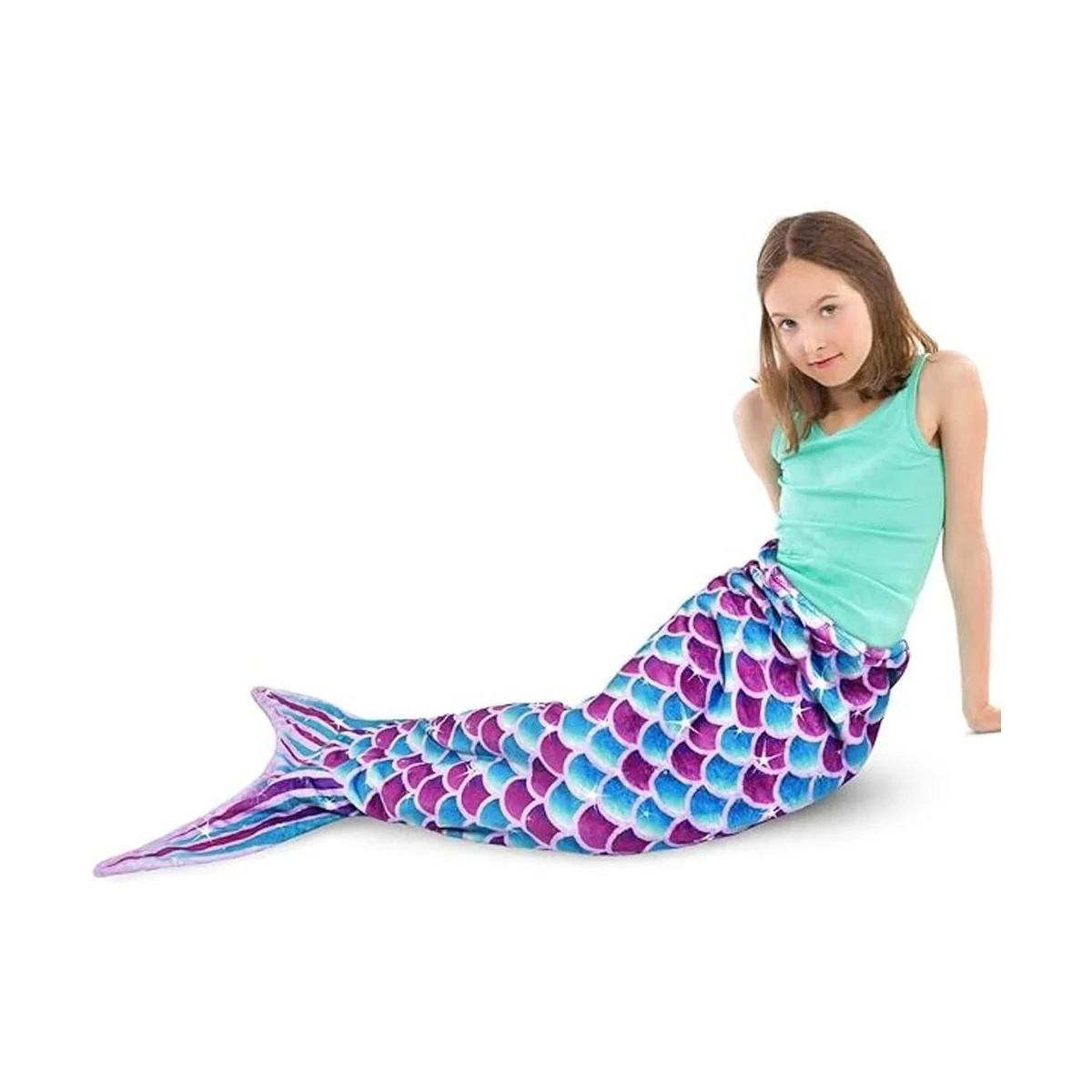 Manta de cola de sirena manta de felpa de sirena para